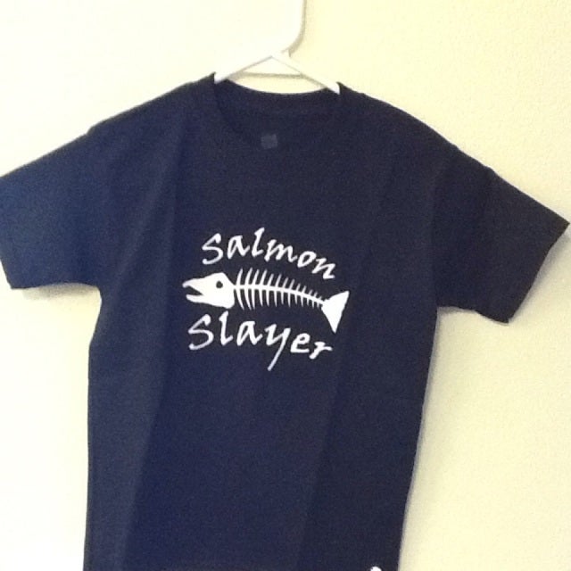 Salmon Slayer Salmon Fishing' Kid's Organic T-Shirt